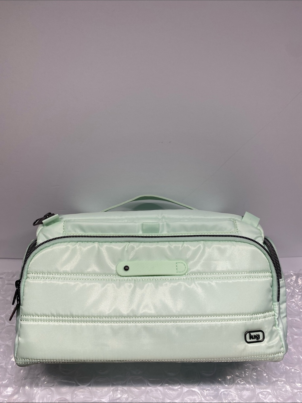 Lug Trolley Crossbody bag-Mist green
